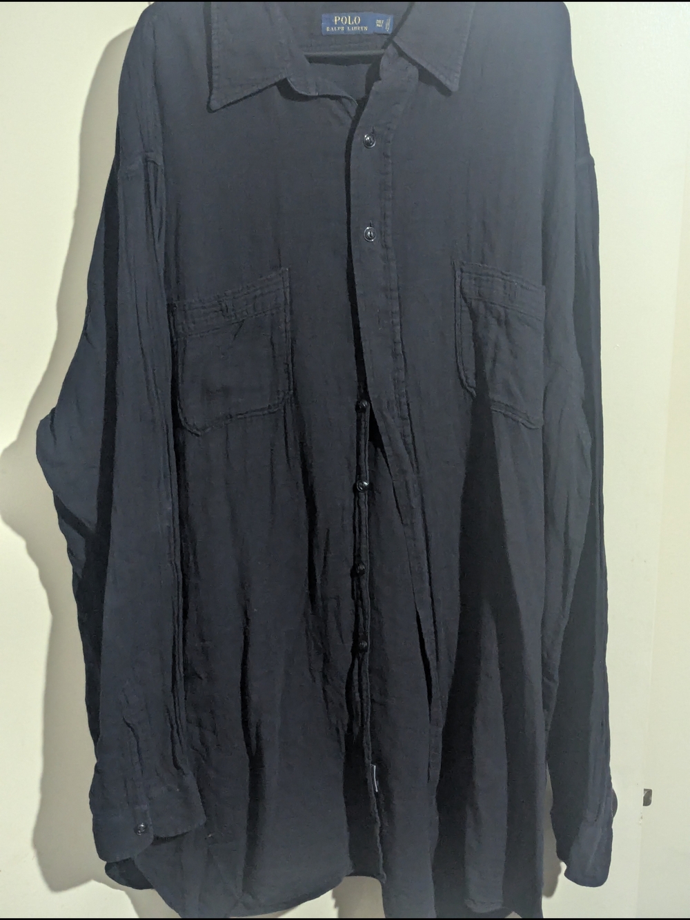 Polo by Ralph Lauren Navy Button-Up Men's Shirt